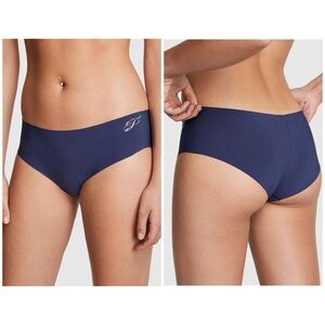 VS PINK No-Show Hipster Panty Blue NWT S